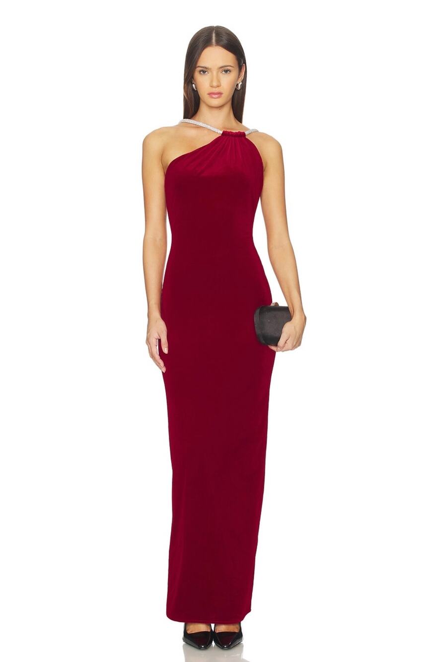 NBD Revolve Juna Maxi Dress in Deep Red Size Small